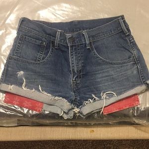 Levi's Blue Denim Women's Shorts